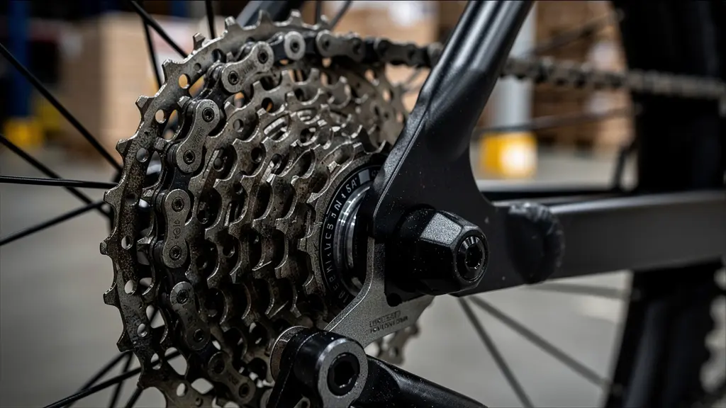 Hub de distribution urbaine avec vélos cargo et véhicules électriques en chargement